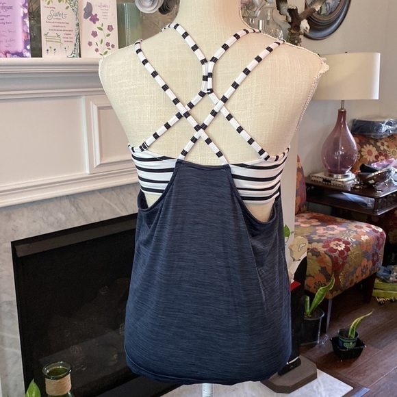 Athleta sports bra with attached tank top size XS - Picture 2 of 11